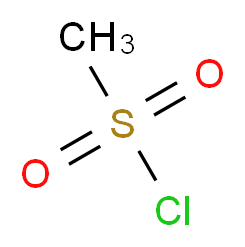 METHANESULFONYL CHLORIDE_分子结构_CAS_124-63-0)