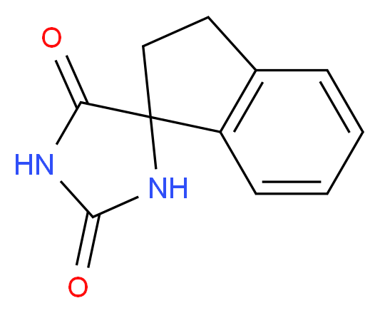 2',3'-dihydro-2H,5H-spiro[imidazolidine-4,1'-indene]-2,5-dione_分子结构_CAS_6252-98-8)