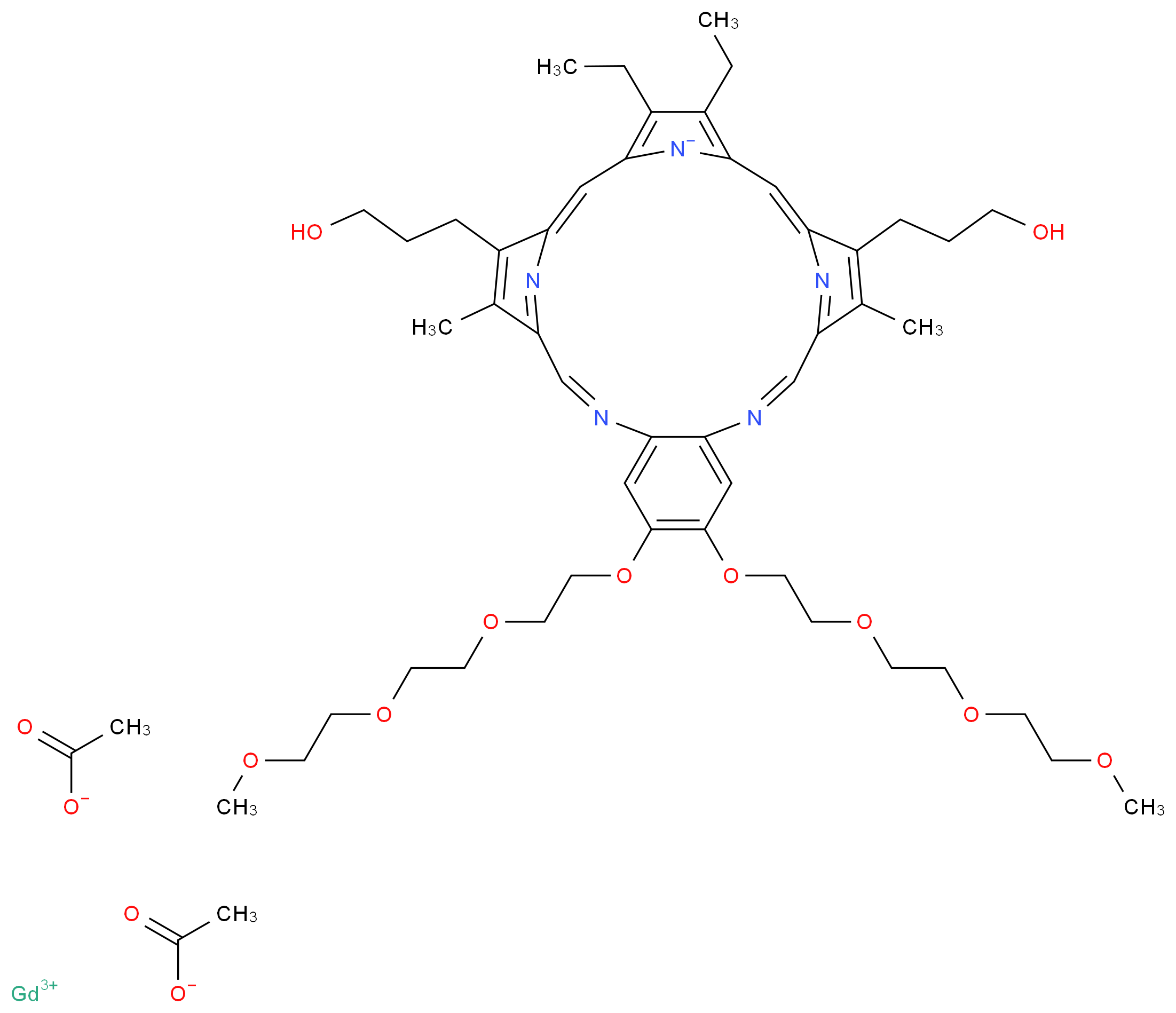 Motexafin gadolinium_分子结构_CAS_156436-89-4)