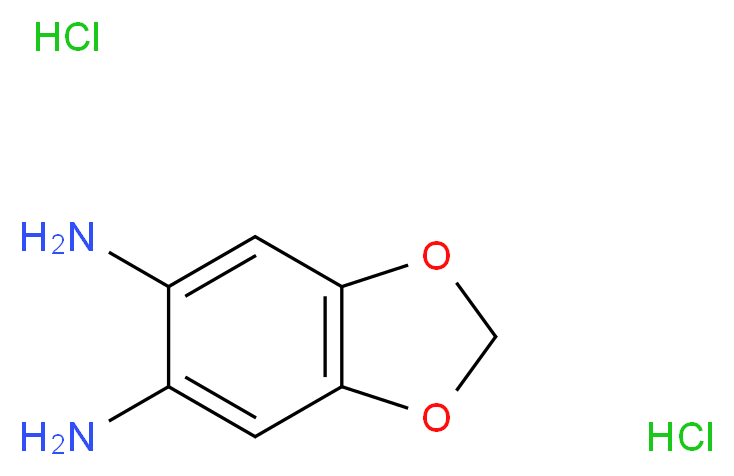 5,6-Diaminobenzo[1,3]dioxole dihydrochloride_分子结构_CAS_81864-15-5)