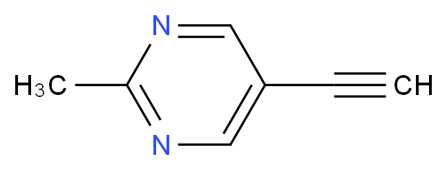 5-ethynyl-2-methylpyrimidine_分子结构_CAS_1196153-50-0