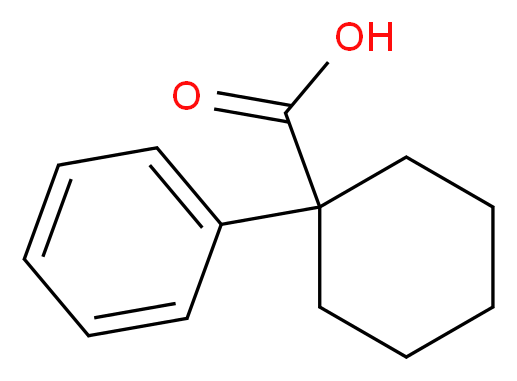 1-phenylcyclohexane-1-carboxylic acid_分子结构_CAS_1135-67-7