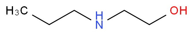 2-(propylamino)ethan-1-ol_分子结构_CAS_16369-21-4