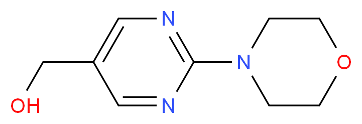 [2-(morpholin-4-yl)pyrimidin-5-yl]methanol_分子结构_CAS_937796-13-9