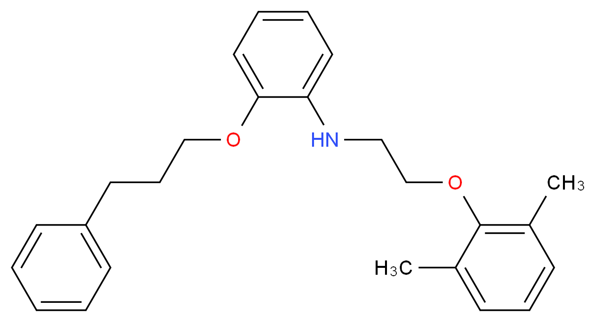 N-[2-(2,6-Dimethylphenoxy)ethyl]-2-(3-phenylpropoxy)aniline_分子结构_CAS_)