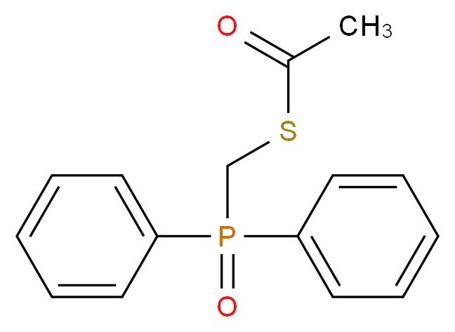 1-{[(diphenylphosphoroso)methyl]sulfanyl}ethan-1-one_分子结构_CAS_324753-14-2