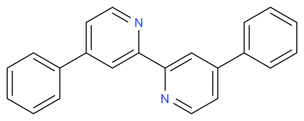 4-phenyl-2-(4-phenylpyridin-2-yl)pyridine_分子结构_CAS_6153-92-0