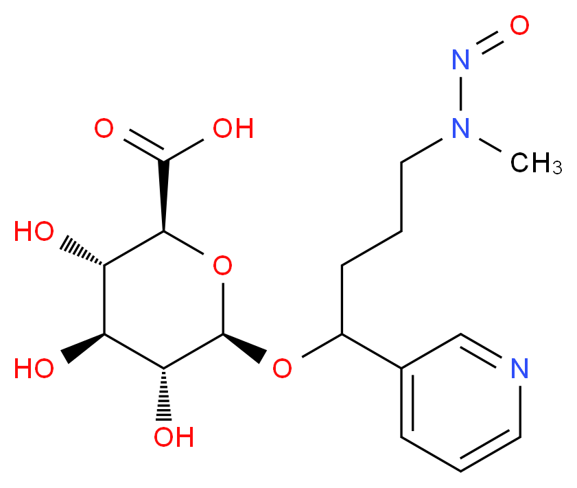 4-(Methylnitrosamino)-1-(3-pyridyl)-1-butanol O-β-D-Glucuronide(Mixture of Diastereomers)_分子结构_CAS_131119-04-5)