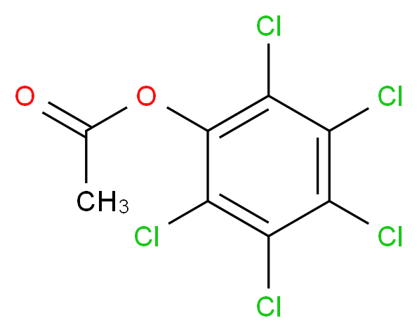 pentachlorophenyl acetate_分子结构_CAS_1441-02-7