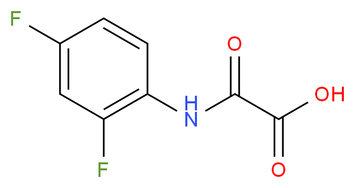 [(2,4-difluorophenyl)carbamoyl]formic acid_分子结构_CAS_678556-81-5