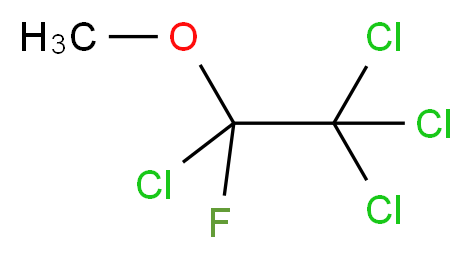 1,1,1,2-tetrachloro-2-fluoro-2-methoxyethane_分子结构_CAS_37021-34-4