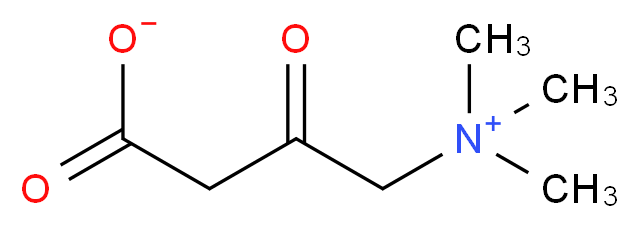 3-oxo-4-(trimethylazaniumyl)butanoate_分子结构_CAS_10457-99-5