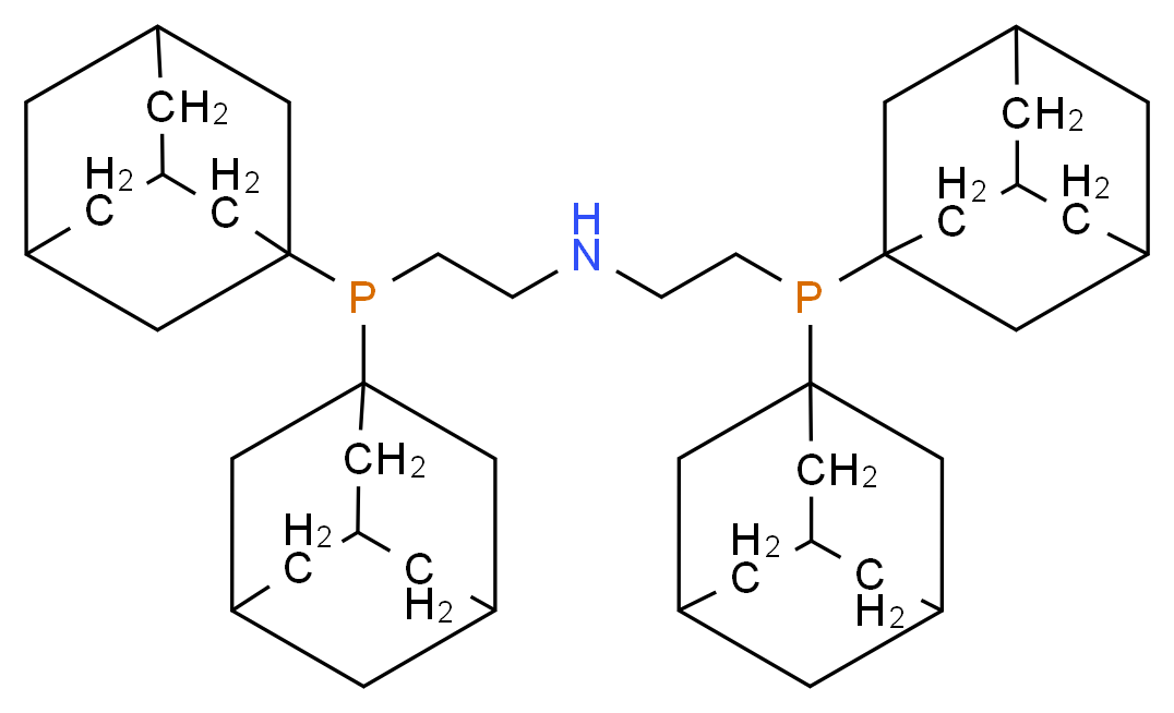 bis({2-[bis(adamantan-1-yl)phosphanyl]ethyl})amine_分子结构_CAS_1086138-36-4