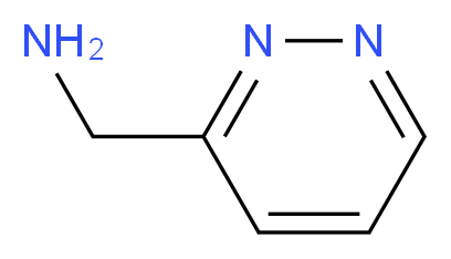 3-(Aminomethyl)pyridazine_分子结构_CAS_93319-65-4)