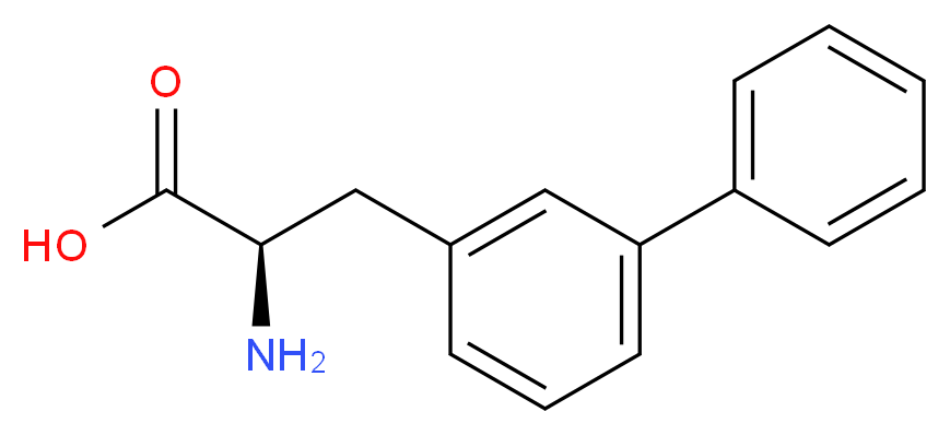 (2R)-2-amino-3-(3-phenylphenyl)propanoic acid_分子结构_CAS_164172-95-6