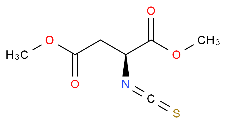 Dimethyl L-isothiocyanatosuccinate_分子结构_CAS_121928-38-9)