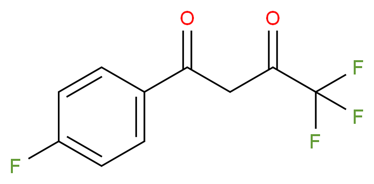 3-(4-氟苯甲酰基)-1,1,1-三氟丙酮_分子结构_CAS_582-65-0)