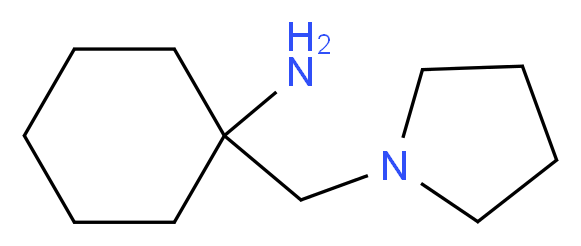 1-Pyrrolidin-1-ylmethyl-cyclohexylamine_分子结构_CAS_)