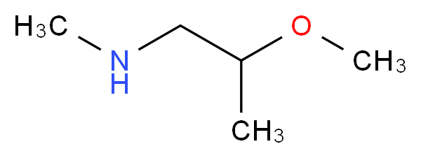 (2-methoxypropyl)methylamine_分子结构_CAS_883543-35-9)