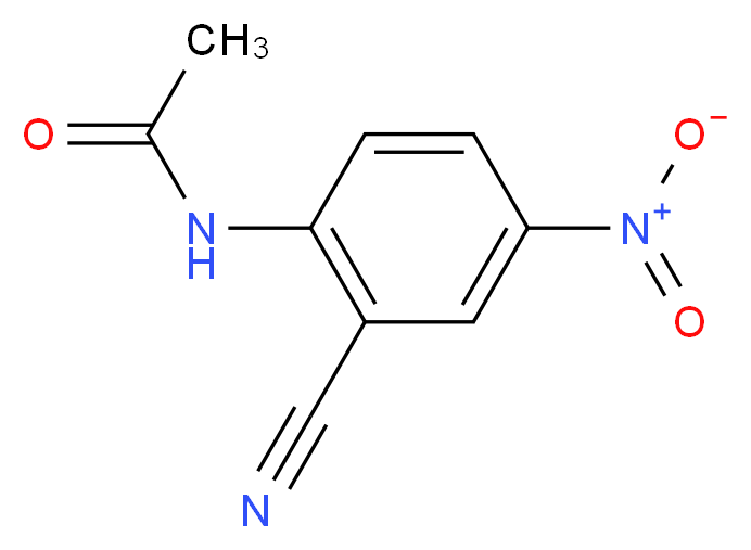 N-(2-cyano-4-nitrophenyl)acetamide_分子结构_CAS_73894-38-9