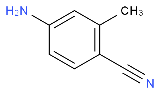 4-Amino-2-methylbenzonitrile_分子结构_CAS_72115-06-1)