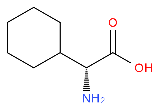 (2R)-2-amino-2-cyclohexylacetic acid_分子结构_CAS_14328-52-0