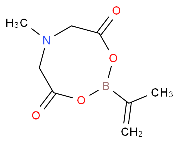 6-methyl-2-(prop-1-en-2-yl)-1,3,6,2-dioxazaborocane-4,8-dione_分子结构_CAS_1104637-47-9