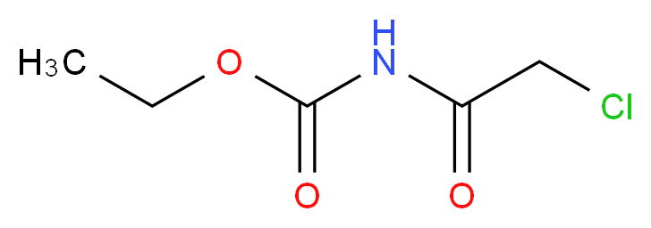 ethyl N-(2-chloroacetyl)carbamate_分子结构_CAS_6092-47-3