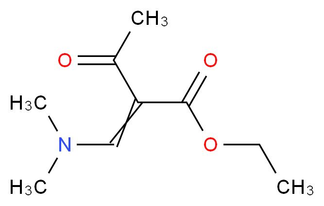 ethyl 2-[(dimethylamino)methylidene]-3-oxobutanoate_分子结构_CAS_51145-57-4