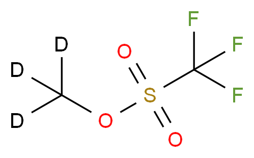 (<sup>2</sup>H<sub>3</sub>)methyl trifluoromethanesulfonate_分子结构_CAS_73900-07-9