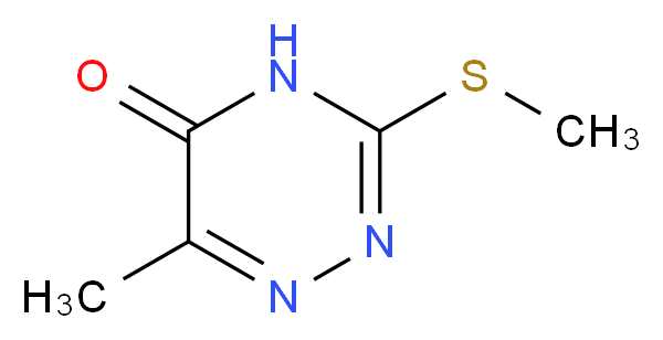 6-Methyl-3-methylsulfanyl-4H-[1,2,4]triazin-5-one_分子结构_CAS_1566-32-1)