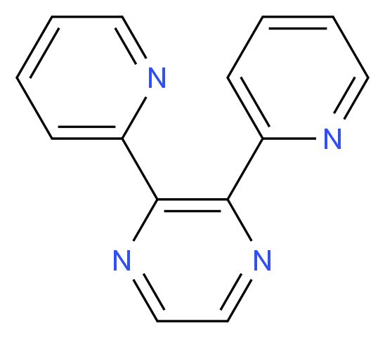 2,3-bis(pyridin-2-yl)pyrazine_分子结构_CAS_25005-96-3