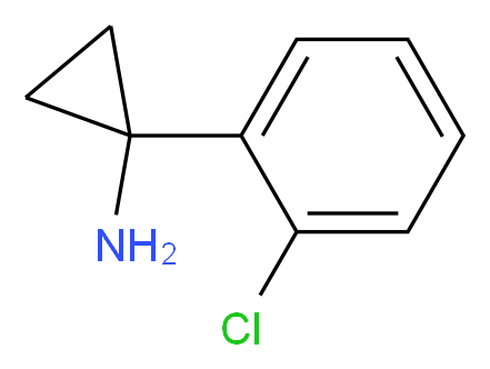 1-(2-chlorophenyl)cyclopropanamine_分子结构_CAS_870708-39-7)