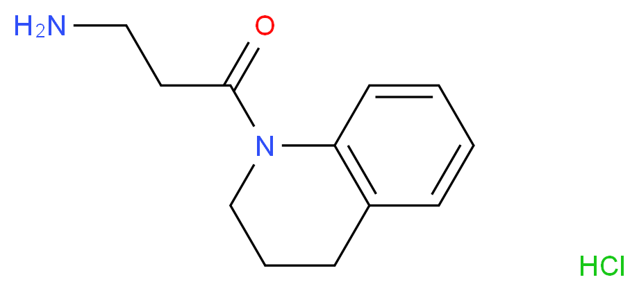 3-amino-1-(1,2,3,4-tetrahydroquinolin-1-yl)propan-1-one hydrochloride_分子结构_CAS_)