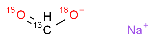 甲酸钠-13C,18O2_分子结构_CAS_95150-17-7)