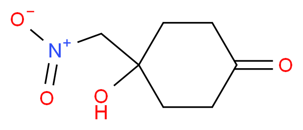 4-hydroxy-4-(nitromethyl)cyclohexan-1-one_分子结构_CAS_87875-48-7