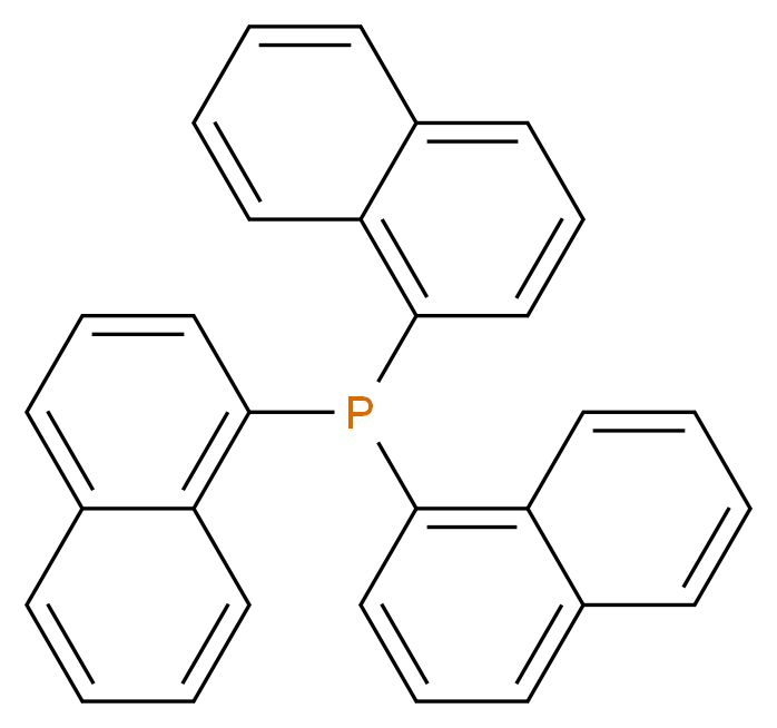 三(1-萘基)膦_分子结构_CAS_3411-48-1)