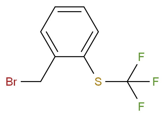 1-(bromomethyl)-2-[(trifluoromethyl)sulfanyl]benzene_分子结构_CAS_238403-52-6