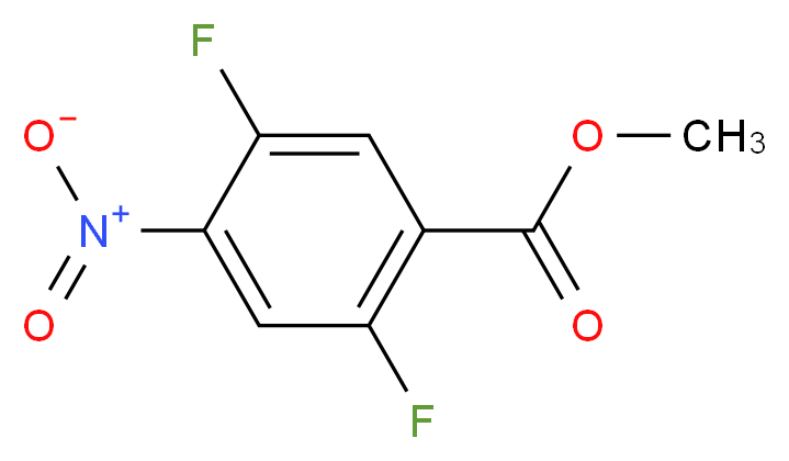 Methyl 2,5-difluoro-4-nitrobenzenecarboxylate_分子结构_CAS_924868-81-5)