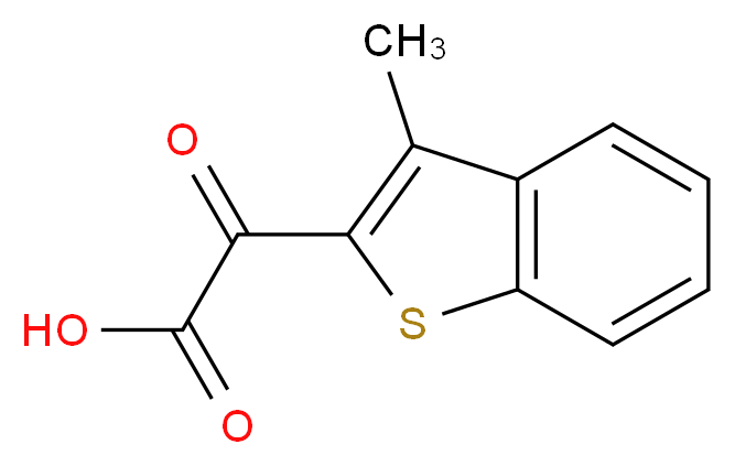 2-(3-methyl-1-benzothiophen-2-yl)-2-oxoacetic acid_分子结构_CAS_)