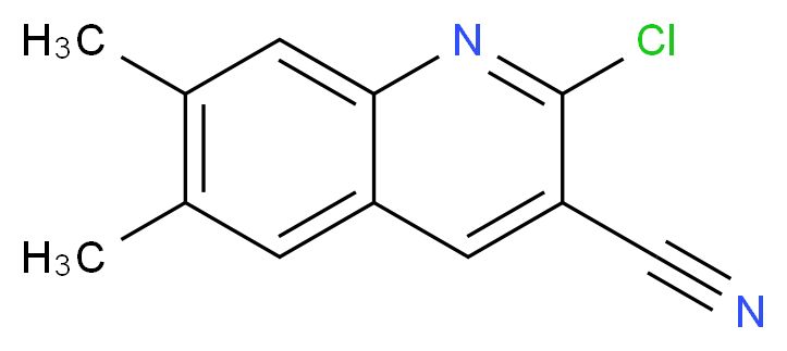 2-Chloro-6,7-dimethyl-quinoline-3-carbonitrile_分子结构_CAS_)