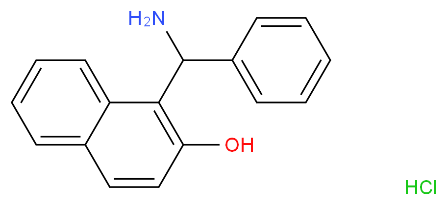 1-(AMINO-PHENYL-METHYL)-NAPHTHALEN-2-OL HYDROCHLORIDE_分子结构_CAS_219897-32-2)