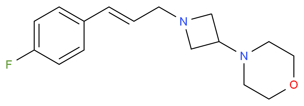 4-{1-[(2E)-3-(4-fluorophenyl)prop-2-en-1-yl]azetidin-3-yl}morpholine_分子结构_CAS_)