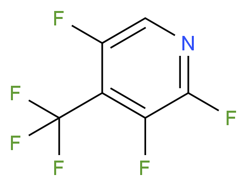 2,3,5-Trifluoro-4-(trifluoromethyl)pyridine_分子结构_CAS_675602-93-4)