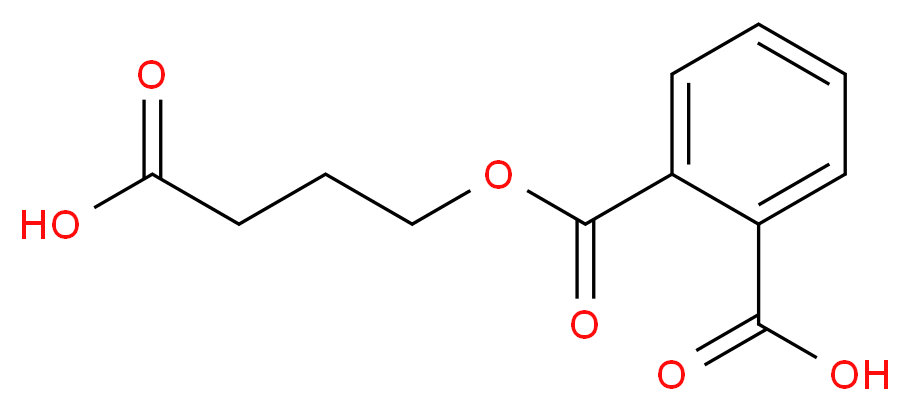 Mono(3-carboxypropyl) Phthalate_分子结构_CAS_66851-46-5)