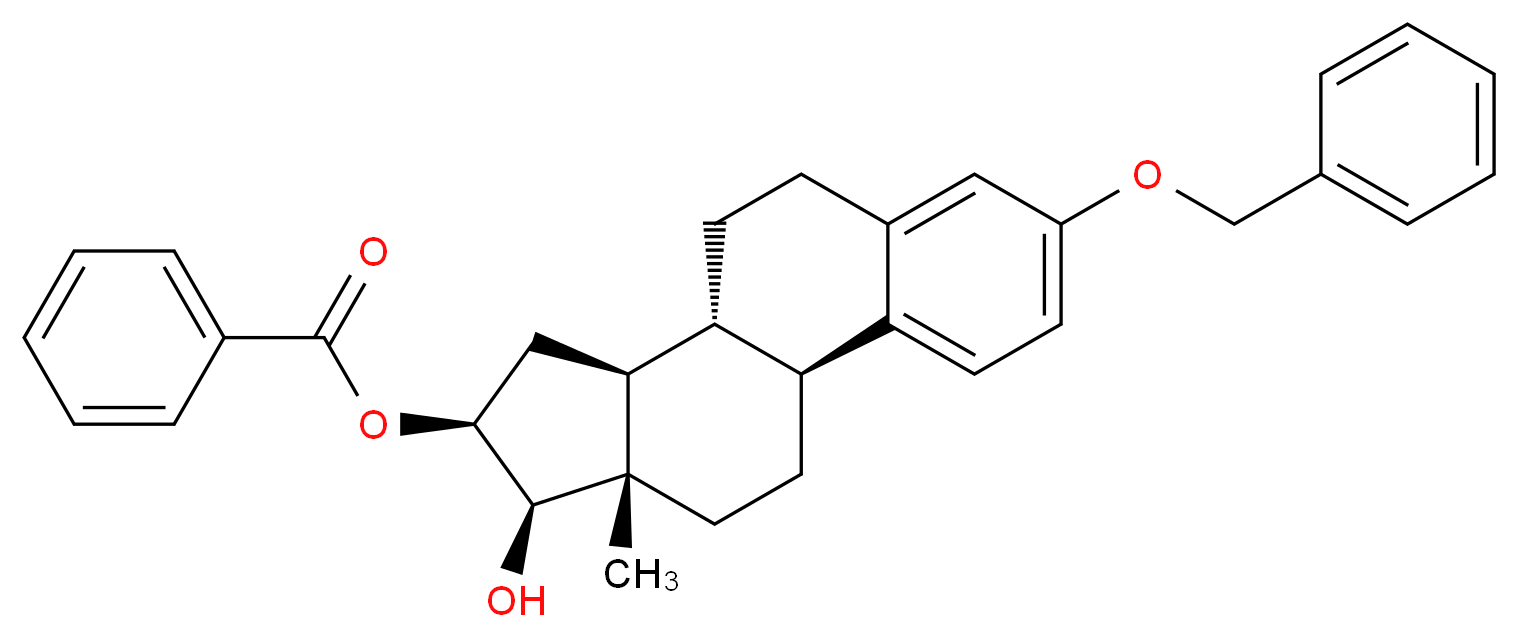 (1S,10R,11S,13S,14R,15S)-5-(benzyloxy)-14-hydroxy-15-methyltetracyclo[8.7.0.0<sup>2</sup>,<sup>7</sup>.0<sup>1</sup><sup>1</sup>,<sup>1</sup><sup>5</sup>]heptadeca-2,4,6-trien-13-yl benzoate_分子结构_CAS_1315629-96-9