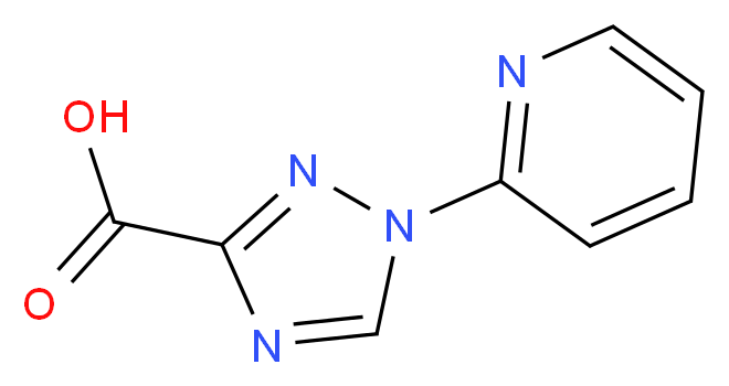 1-(pyridin-2-yl)-1H-1,2,4-triazole-3-carboxylic acid_分子结构_CAS_90220-88-5