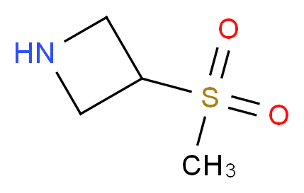3-Methylsulfonyl-azetidine_分子结构_CAS_935668-43-2)