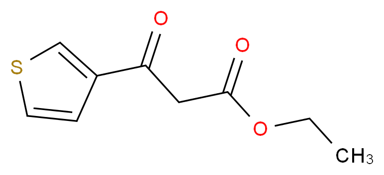 ethyl 3-oxo-3-(thiophen-3-yl)propanoate_分子结构_CAS_53090-46-3