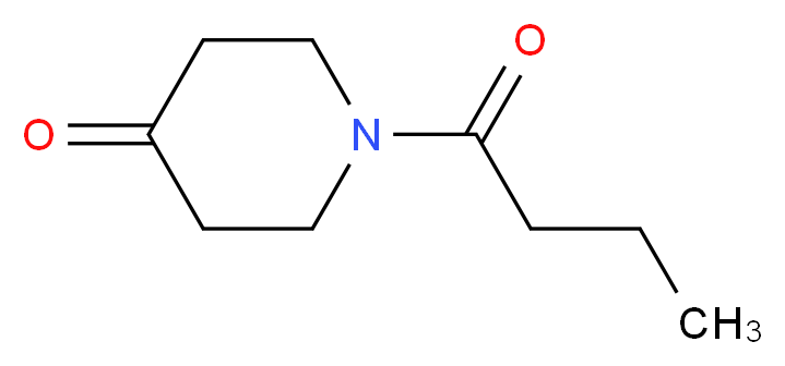 1-butyryl-4-piperidinone_分子结构_CAS_959241-20-4)